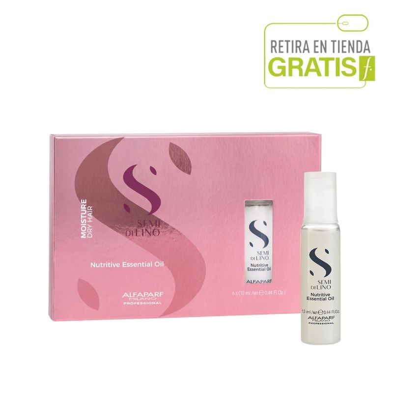 ALFAPARF MILANO - ALFAPARF Pack 6 Ampollas Capilares Nutrición Semi Di Lino