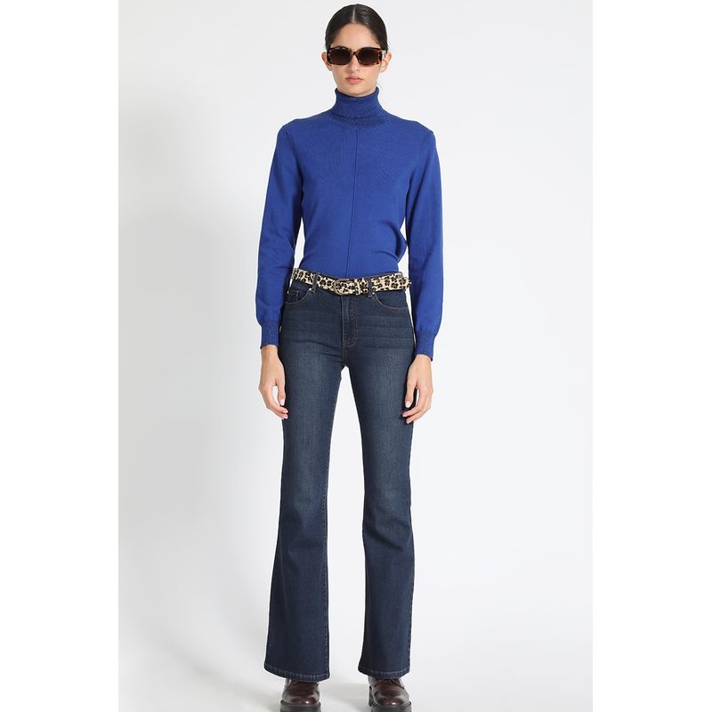 LIOLA - Jeans Flare Mujer Azul Liola