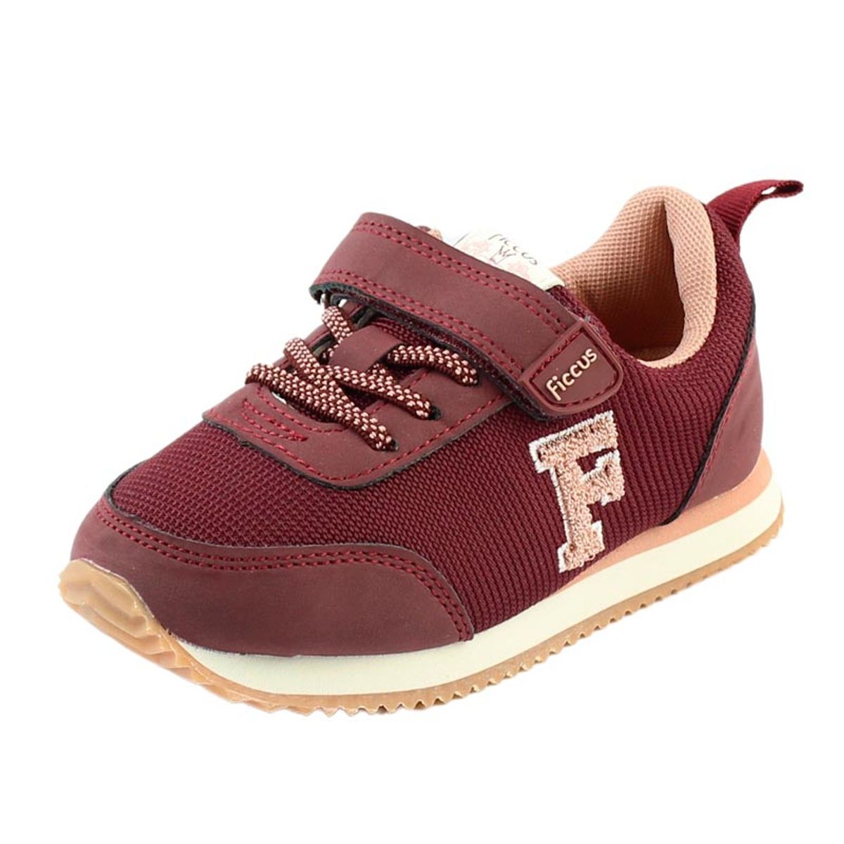 FICCUS - Zapatilla sport jogging velcro elastico a caminar niña 858