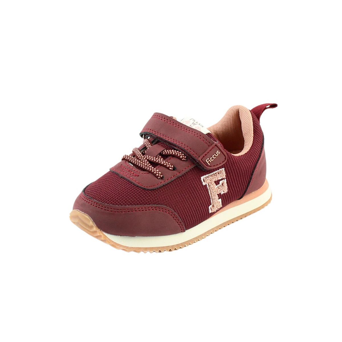 FICCUS - Zapatilla sport jogging velcro elastico a caminar niña 858
