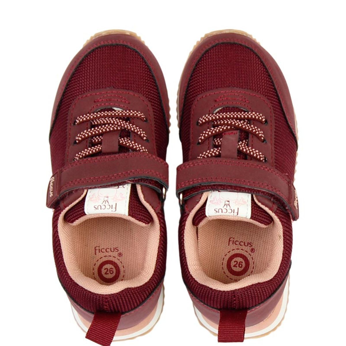 FICCUS - Zapatilla sport jogging velcro elastico a caminar niña 858