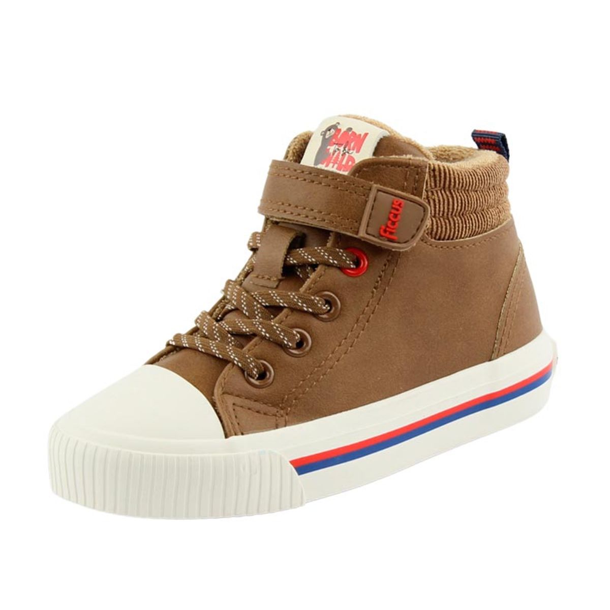 FICCUS - Zapatilla urbana caña velcro elastico a caminar niño 871