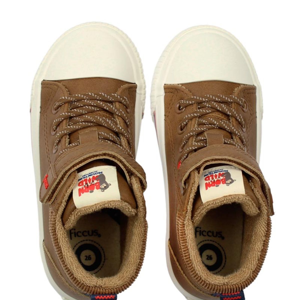 FICCUS - Zapatilla urbana caña velcro elastico a caminar niño 871