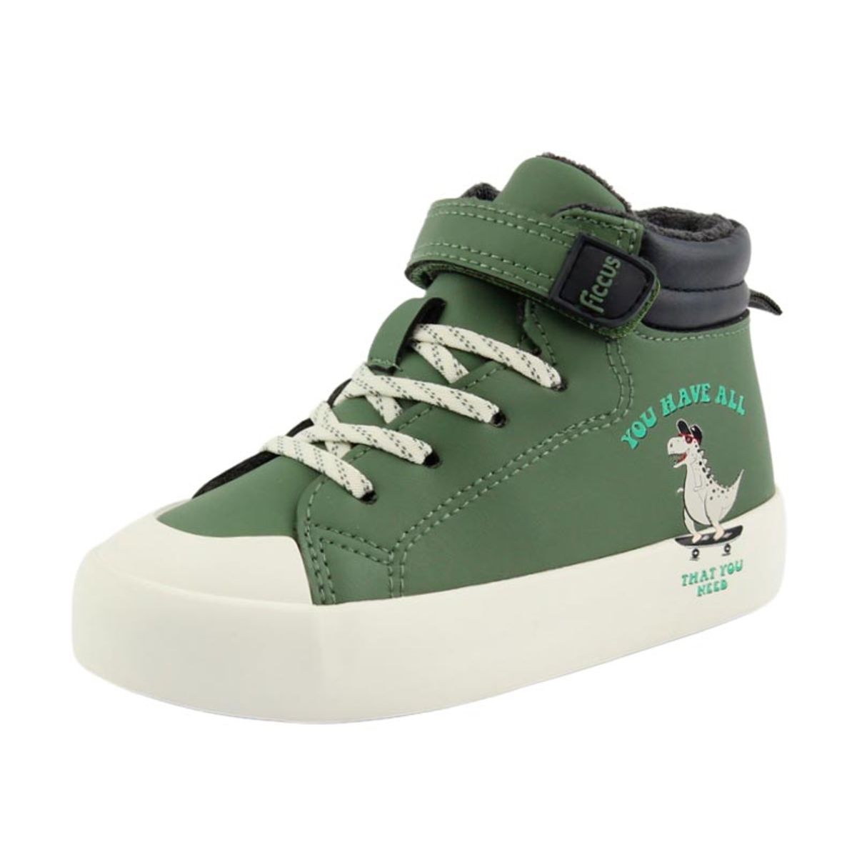 FICCUS - Zapatilla urbana caña velcro elastico a caminar niño 873