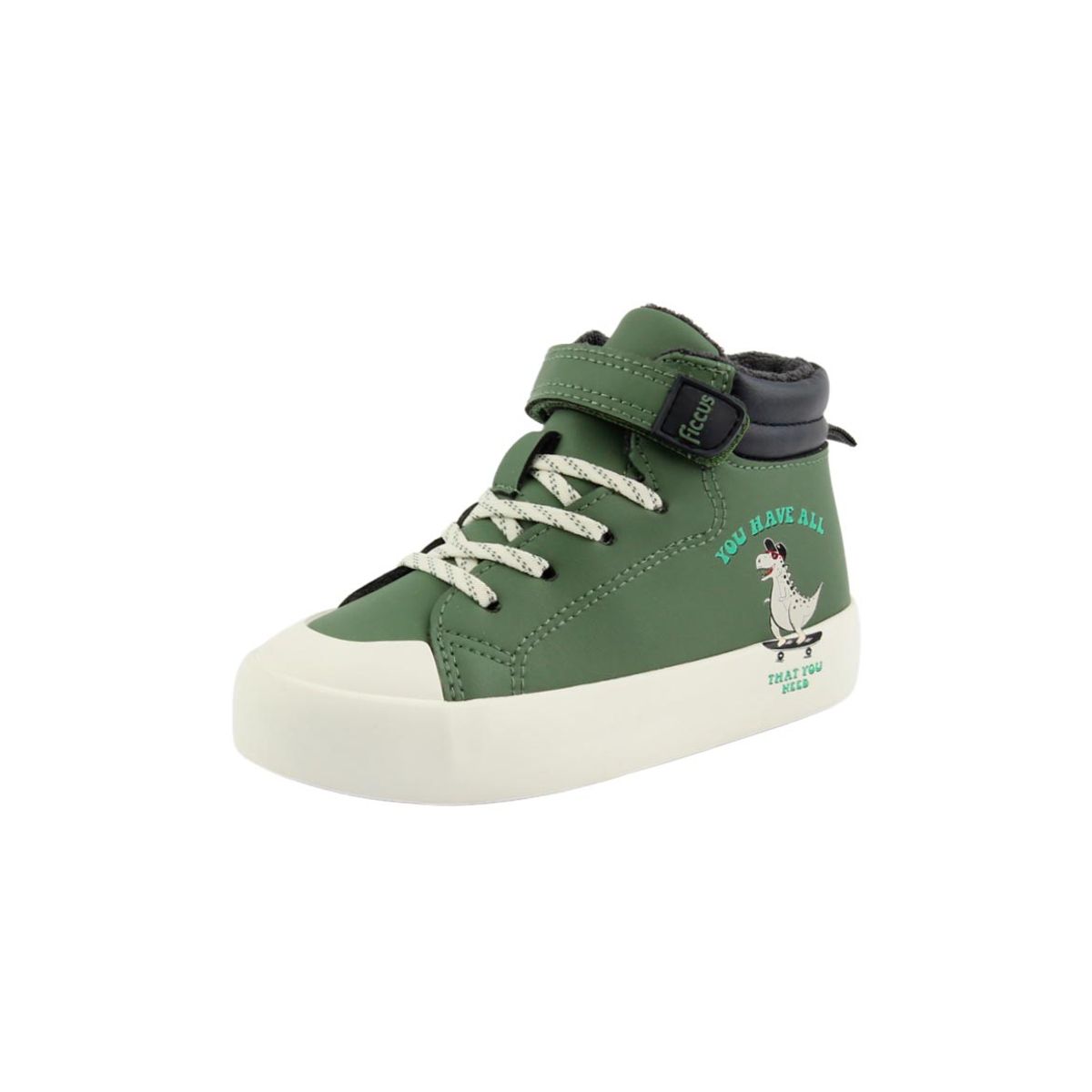 FICCUS - Zapatilla urbana caña velcro elastico a caminar niño 873