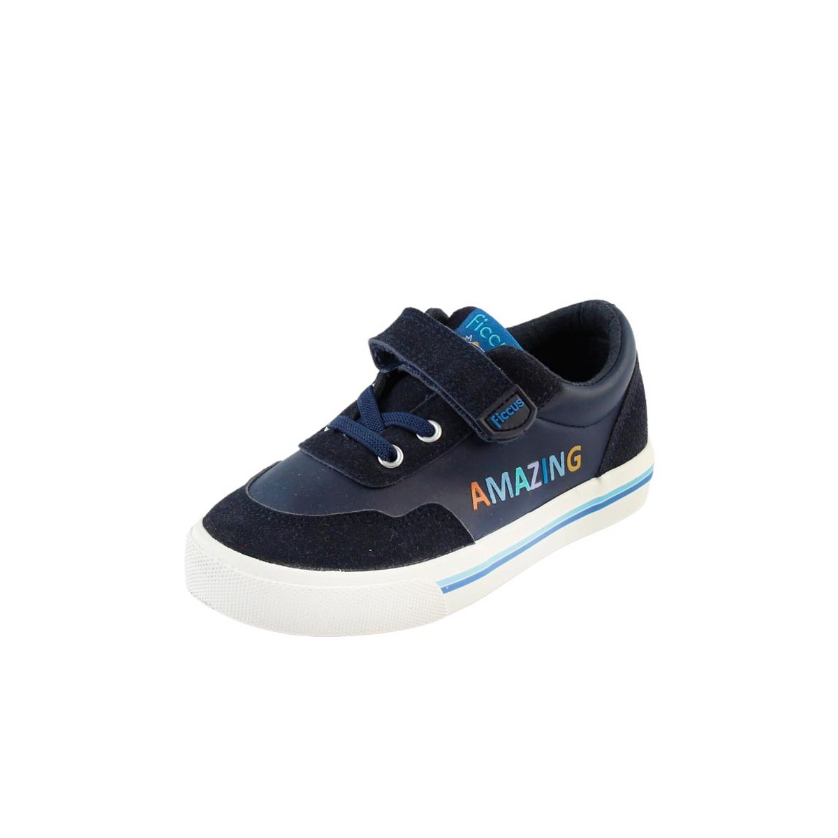 FICCUS - Zapatilla urbana velcro elastico a caminar niño 876