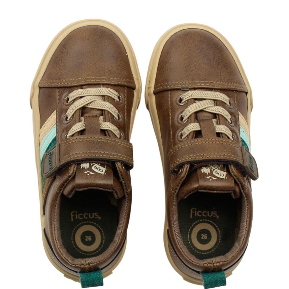 FICCUS - Zapatilla urbana velcro elastico a caminar niño 878