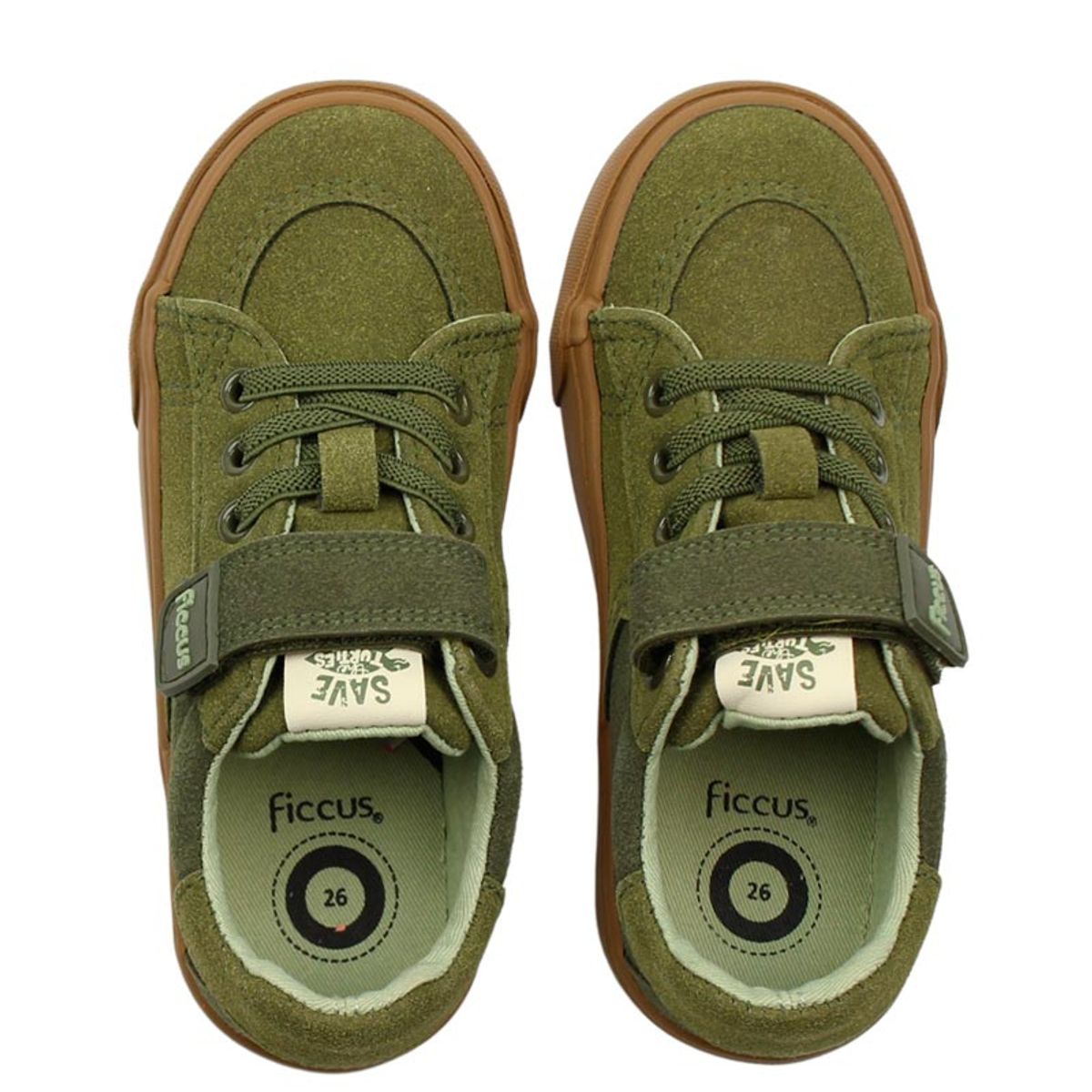 FICCUS - Zapatilla urbana velcro elastico a caminar niño 879