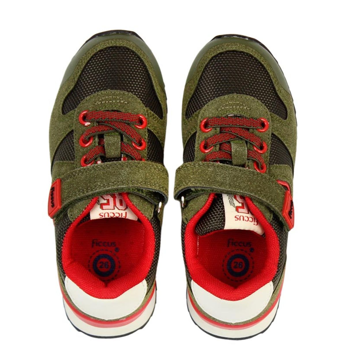 FICCUS - Zapatilla sport jogging velcro elastico a caminar niño 884