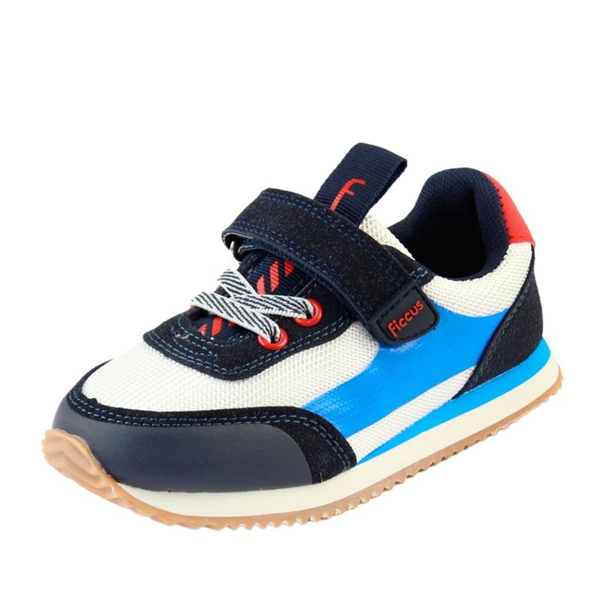 FICCUS - Zapatilla sport jogging velcro elastico a caminar niño 885