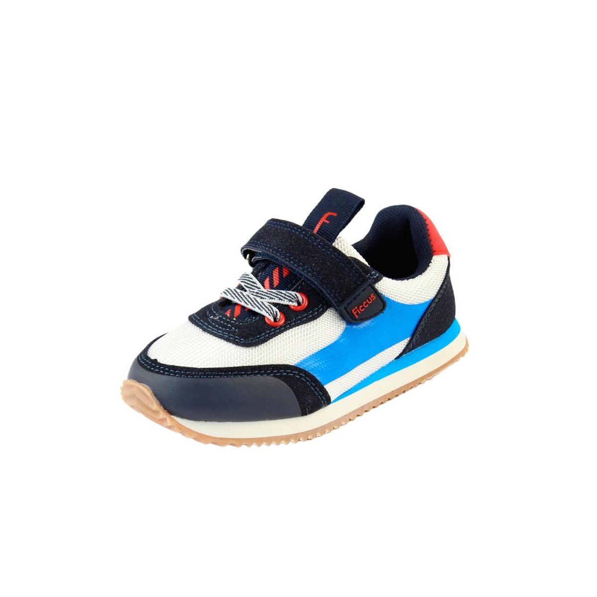 FICCUS - Zapatilla sport jogging velcro elastico a caminar niño 885