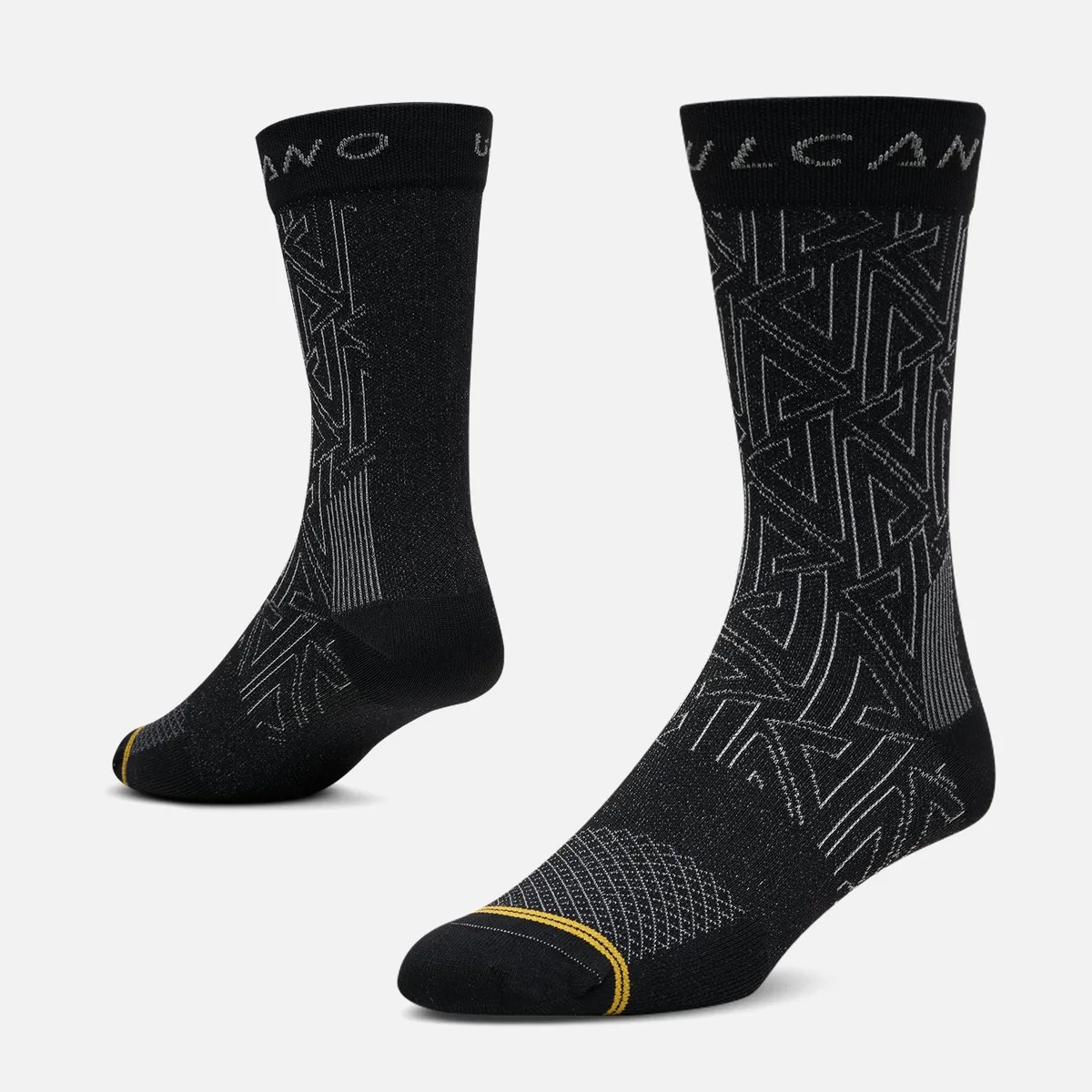 LIPPI - Calcetin Unisex Vulcano Bike Socks Print Negro Lippi