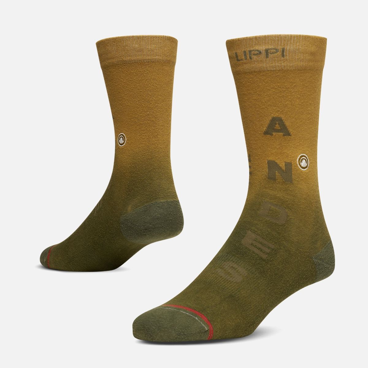 LIPPI - Calcetin Hombre Travel Walk Light Socks Amarillo Ocre Lippi