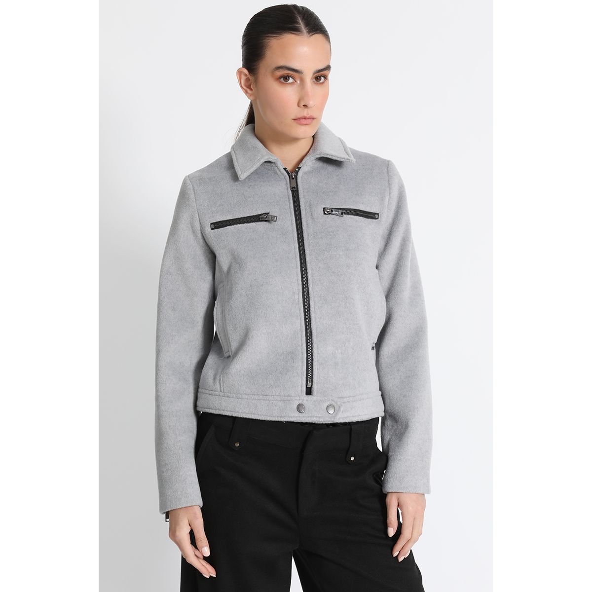 LIOLA - Chaqueta Muflón Melange Gris Liola
