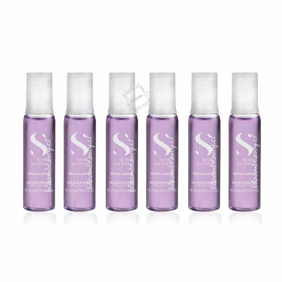 ALFAPARF MILANO - ALFAPARF Pack 6 Ampollas Capilares Shine lotion Semi di lino