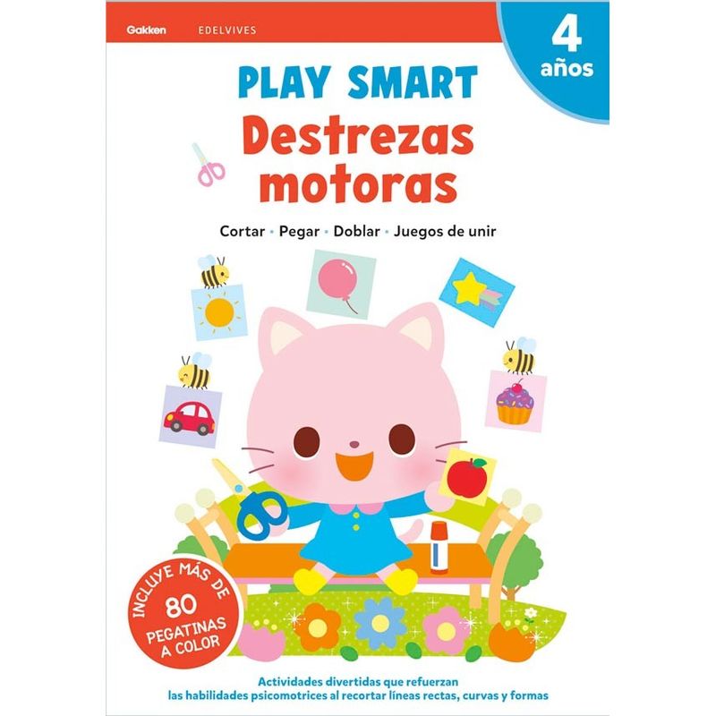 EDELVIVES - Libro Play Smart - 4 años. Cuad 6. Destrezas motoras