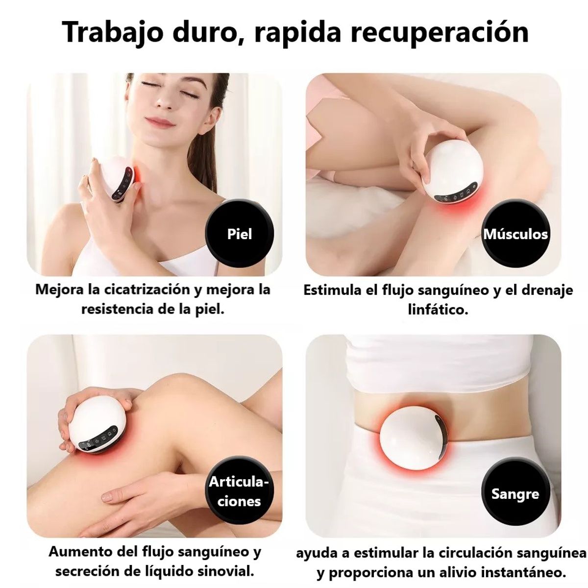 GENERICO - Pack Terapia Ventosas - Pistola de masajes Zeus