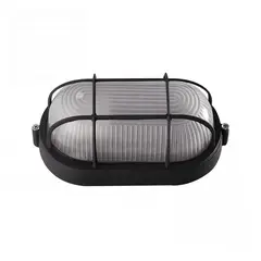 LED STUDIO - APLIQUÉ MURO TORTUGA REJILLA IP54 SIN AMP E27 NGR