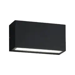 LED STUDIO - APLIQUÉ MURO MARRUECOS 5W LUZ CÁLIDA IP54 NEGRO
