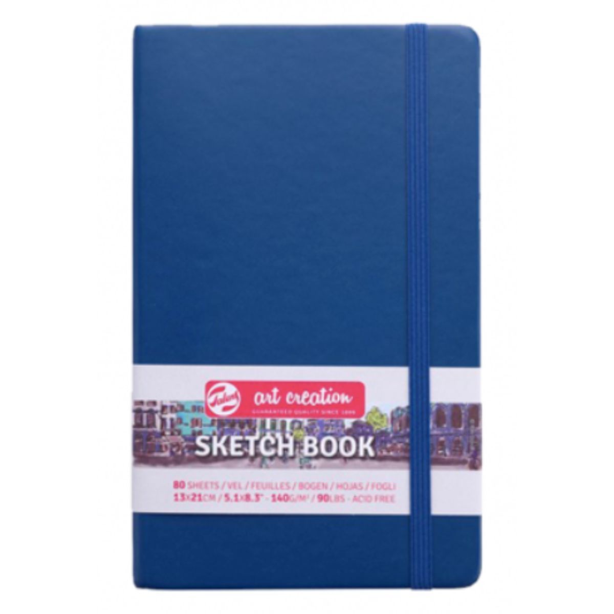 ART CREATION - Libreta Art Creation Azul Marino 13x21cm 140gr 80hjas.