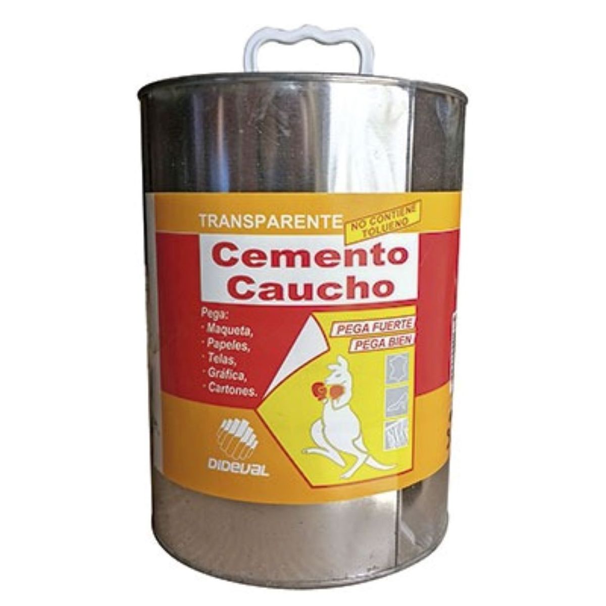 GENERICO - Adhesivo Cemento Caucho Sin Tolueno Transparente 1 Galon