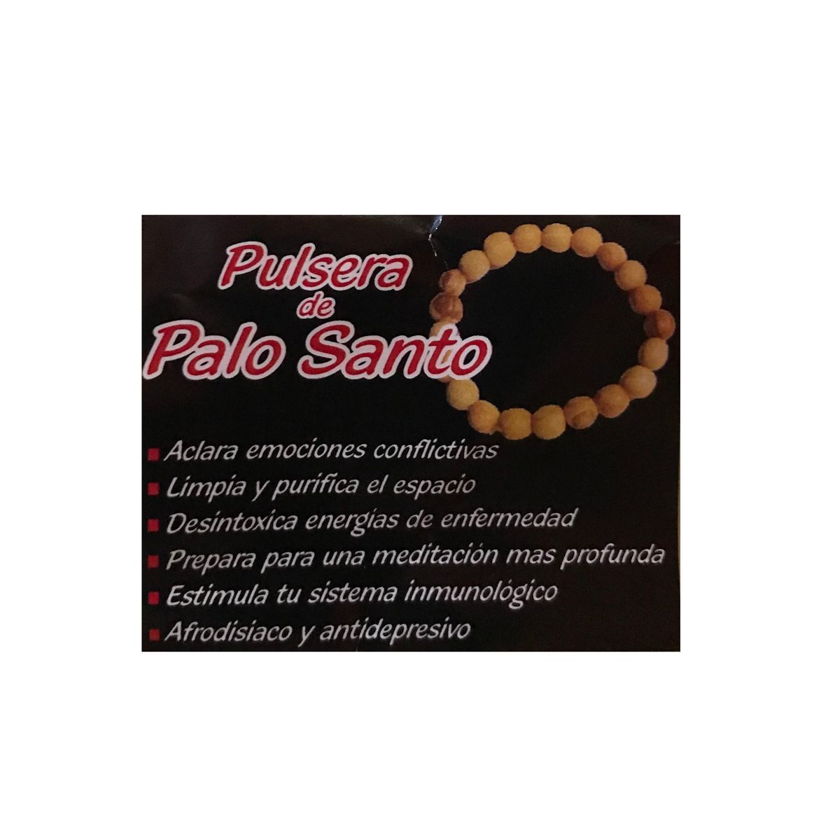 GENERICO - Pulsera de Palo Santo