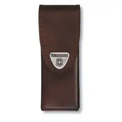 VICTORINOX - Estuche de cuero café SwissTool Plus para cinturón