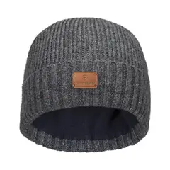 VICTORINOX - Gorro de Lana Gris Deluxe
