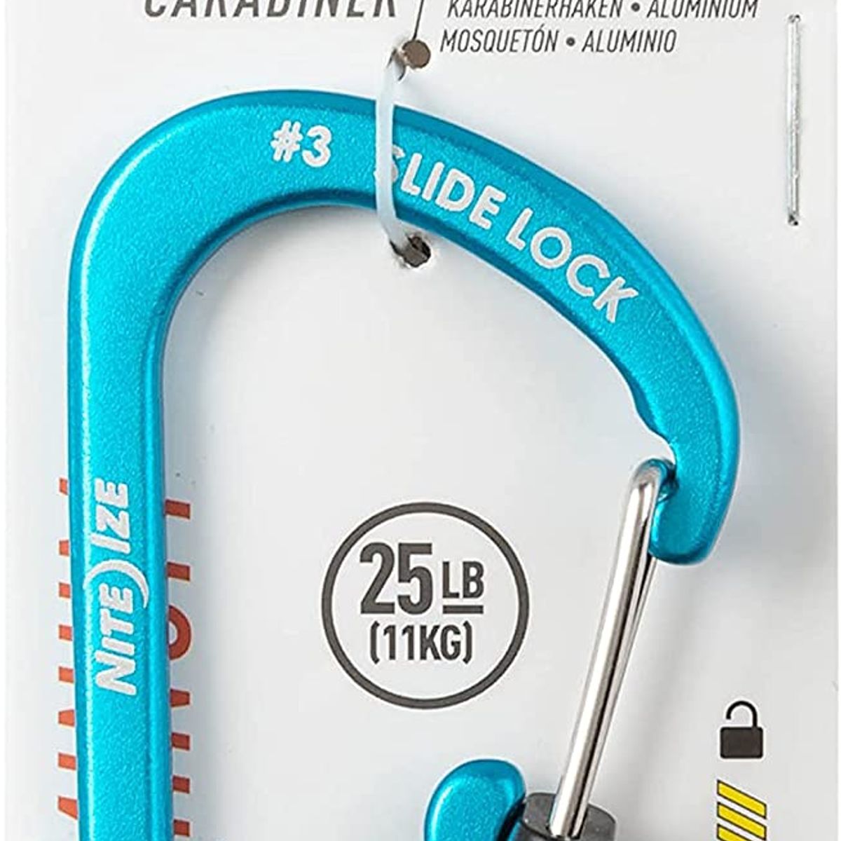 NITE IZE - Llavero mosquetón slidelock azul Nite ize