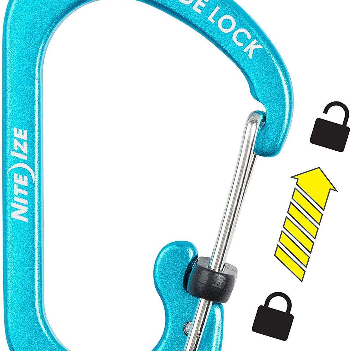 NITE IZE - Llavero mosquetón slidelock azul Nite ize