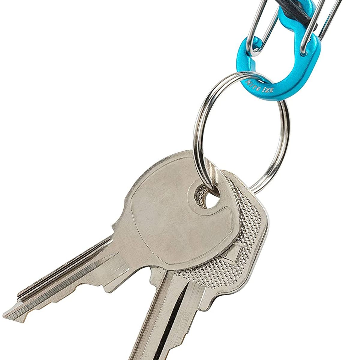 NITE IZE - Mosquetón Dual Microlock azul Nite ize