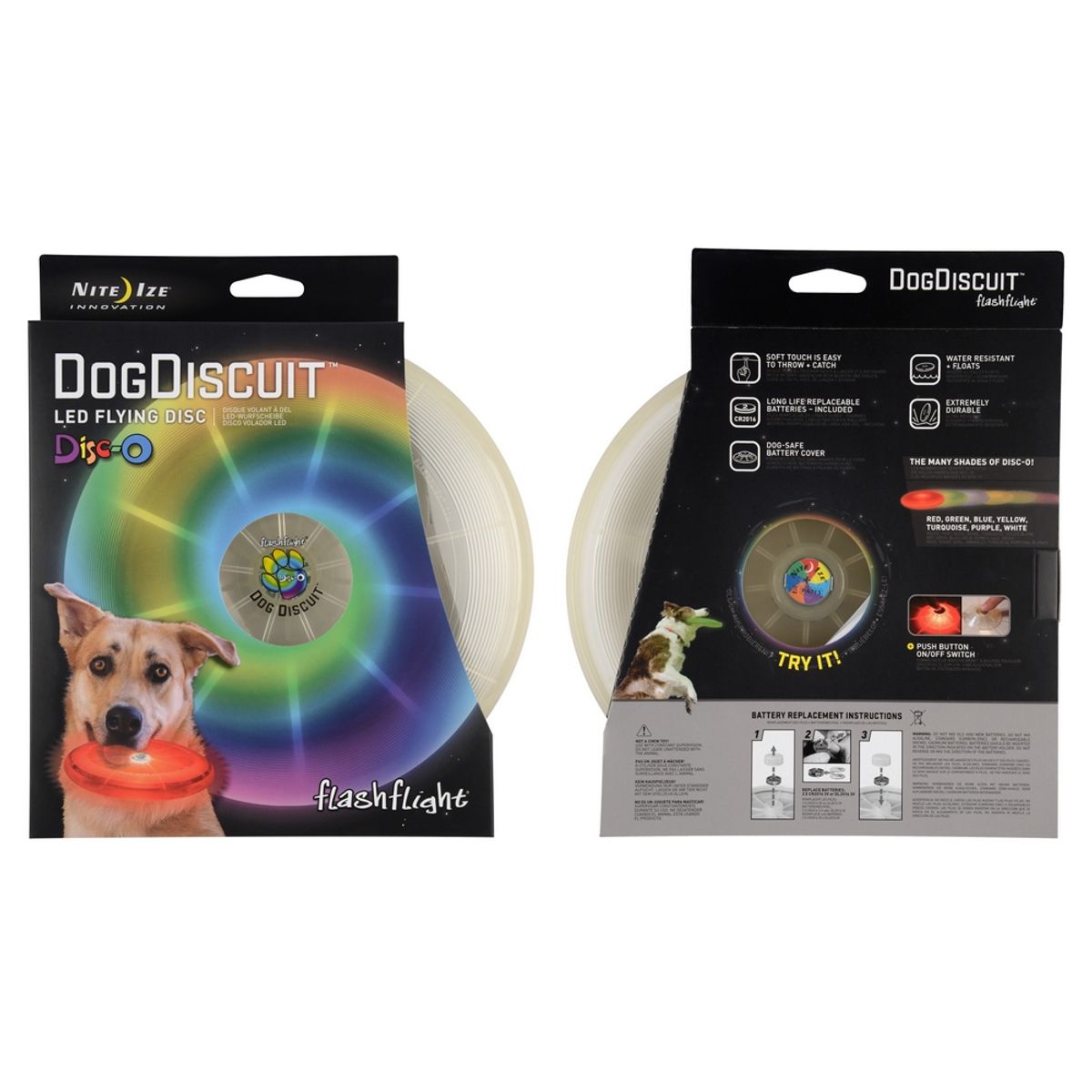 NITE IZE - Disco volador Dog Discuit™ LED - Disc-O Nite Ize