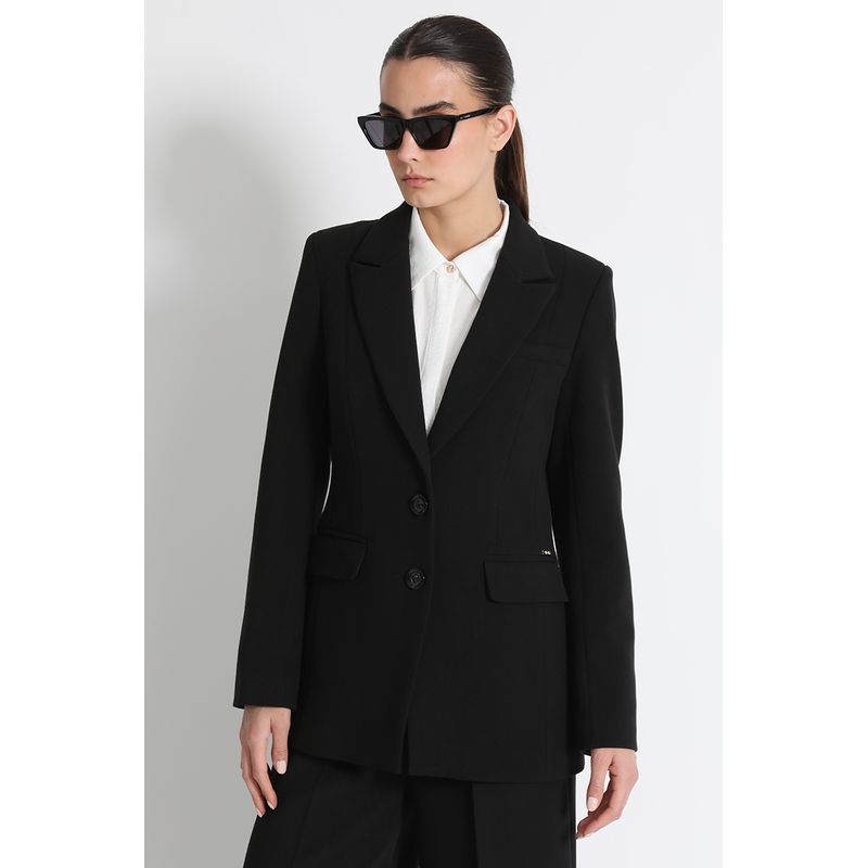 LIOLA - Blazer Entallado Mujer Negro Liola