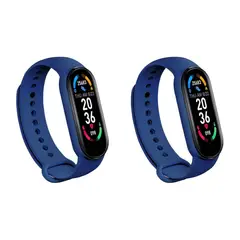 DELAV - Pack de 2 Smartwatch Band Pro Z7 Fitpro Azul Alta Duración