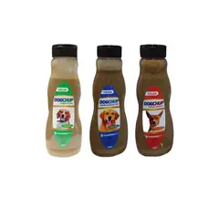 GENERICO - 3 Salsa para perros tocino, cordero, asado de tira