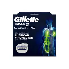 GILLETTE - Repuestos Máquina De Afeitar Cuerpo Mach 3 X 2ud