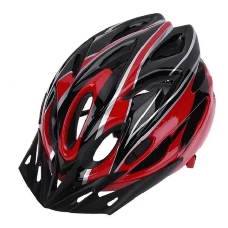 GENERICO - Casco Bicicleta Ultraligero Transpirable 219018 ROJO