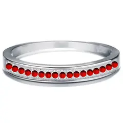 GENERICO - Anillo Plata 925 Compromiso Cintillo Circones Mujer Elegante Joya