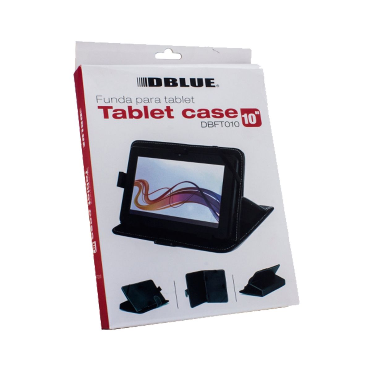 DBLUE - Funda Protectora Para Tablet 10 Pulgadas Eco Cuero Negra