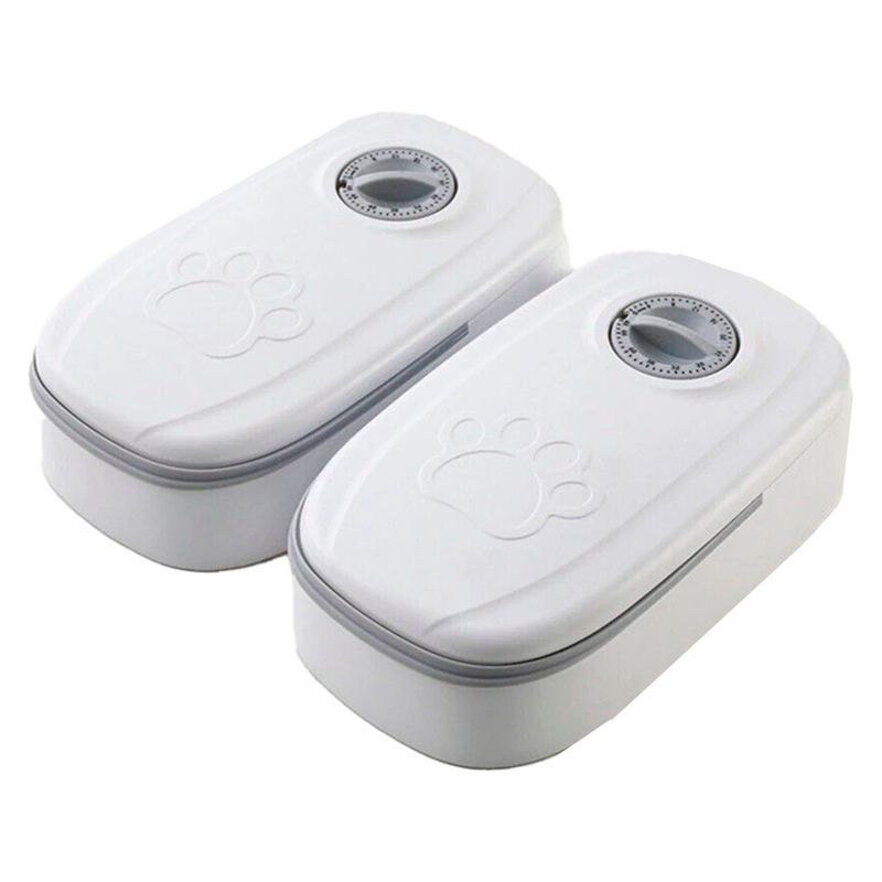 GENERICO - Dispensador Doble Comedero Automático Gato Perro
