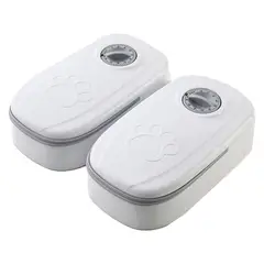 GENERICO - Dispensador Doble Comedero Automático Gato Perro