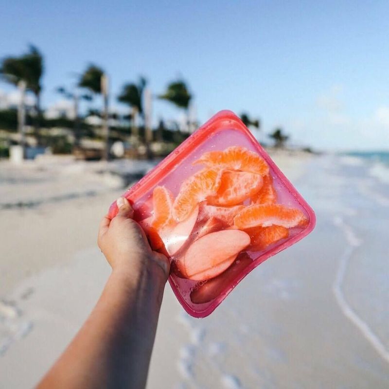 STASHER - Bolsa de silicona para sandwich stasher Raspberry