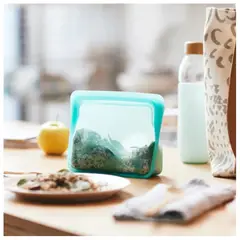 STASHER - Bolsa de silicona Stand Up Mini Aqua