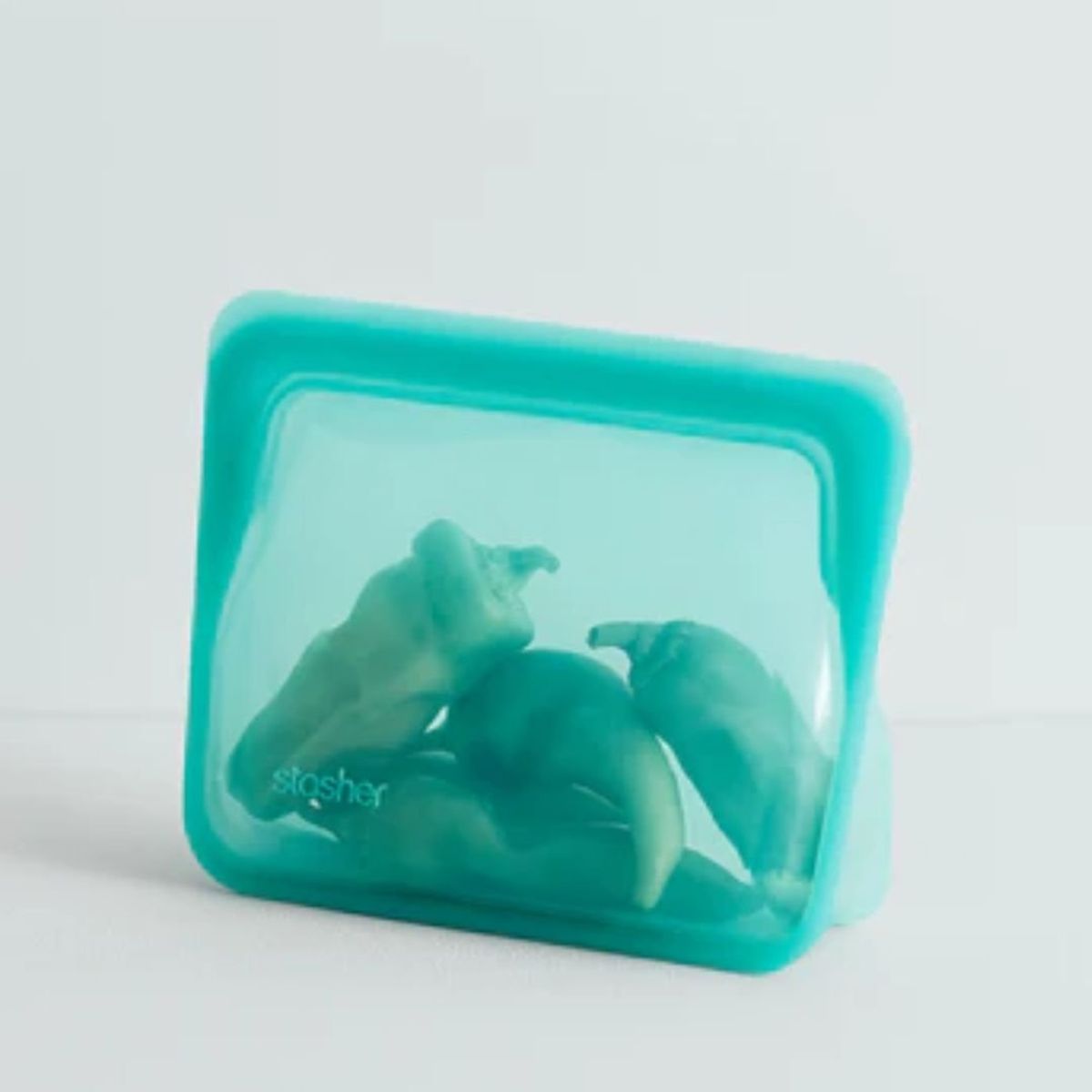 STASHER - Bolsa Stasher de silicona Stand Up Mini Aqua