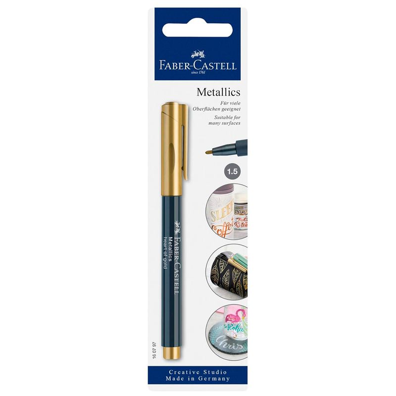 FABER-CASTELL - Faber-Castell Metallics - Marcador Oro