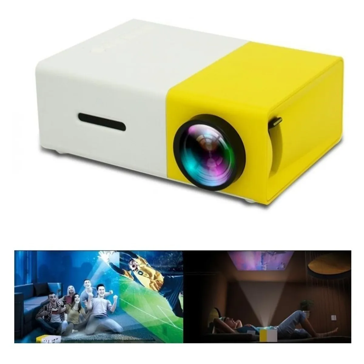 GENERICO - Mini Proyector Portátil Con Control Remoto Hd