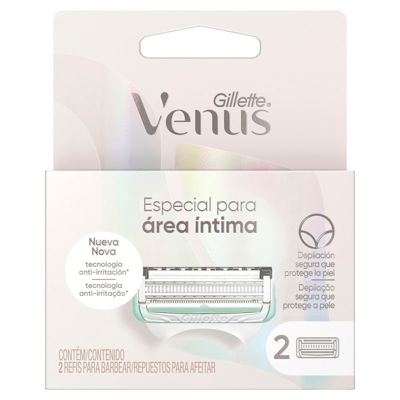GILLETTE - Repuestos Máquina de Afeitar Gillette Venus Intima X 2ud
