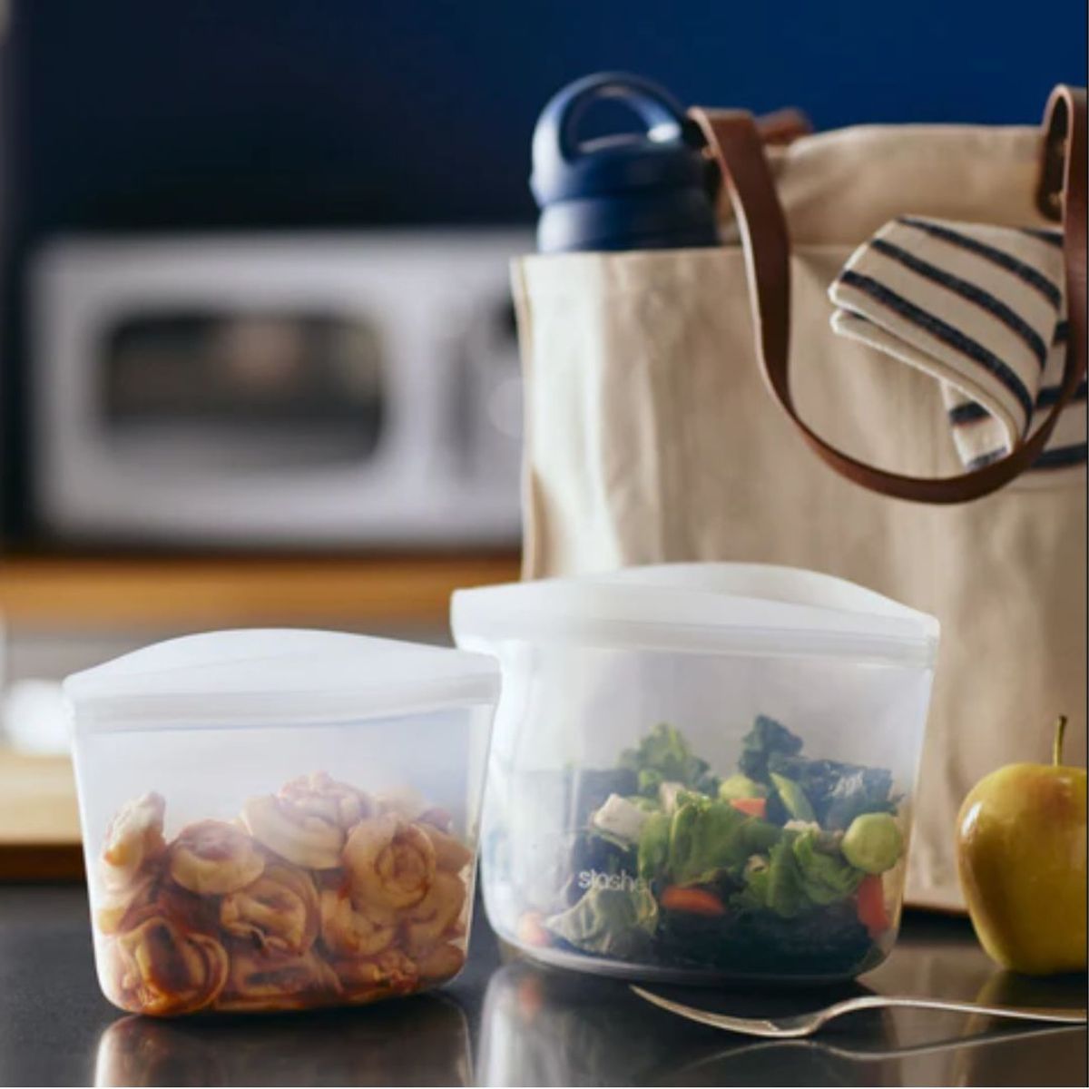 STASHER - Bolsa de silicona Stasher Bowl 4 tazas transparente