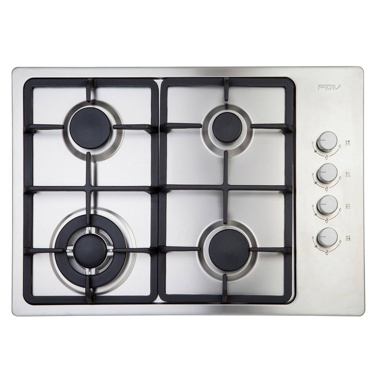 FDV - Encimera a Gas licuado Design 60 cm FDV: 4 Quemadores, 1 Triple Corona