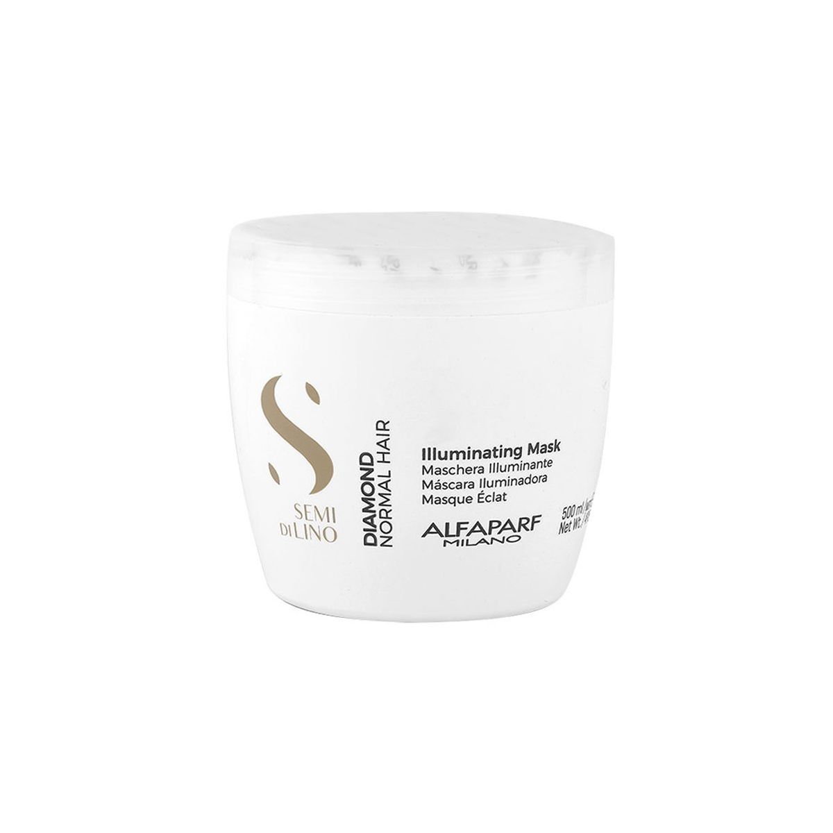 ALFAPARF MILANO - ALFAPARF Mascarilla Capilar Diamond Iluminadora Semi Di Lino 500 ml